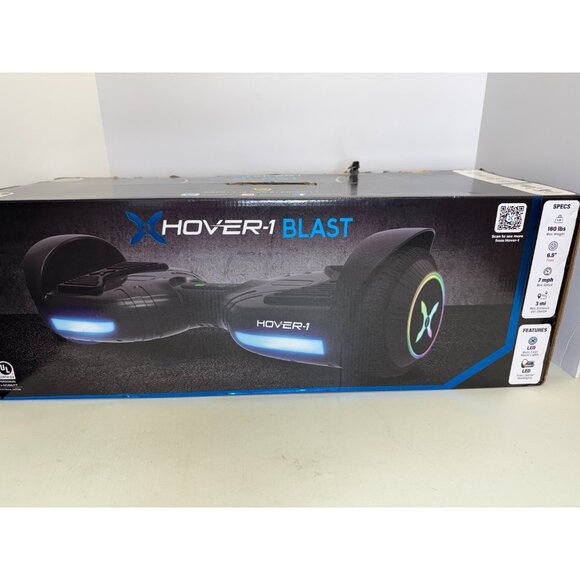 Hover-1 Blast Electric Hover board LED Wheels LED Sensor Black 7 Mph Tested Work - Picture 2 of 13